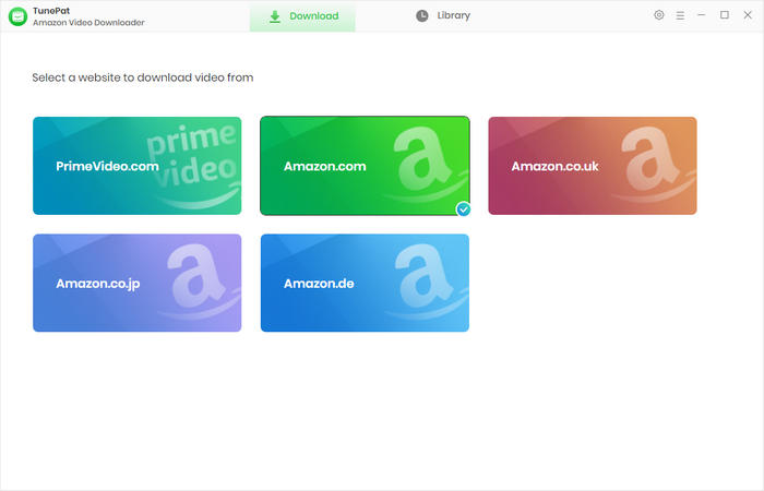 select an amazon site