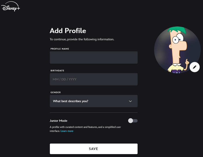 create a kids account to remove disney plus ads