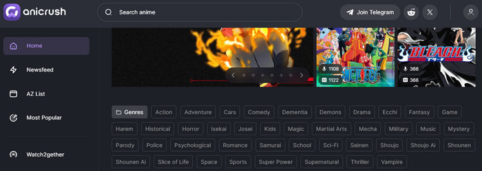 unblocked anime sites : anicrush