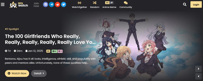 unblocked anime websites : aniwatch