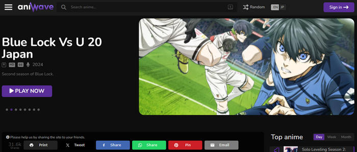 anime websites unblocked : aniwave