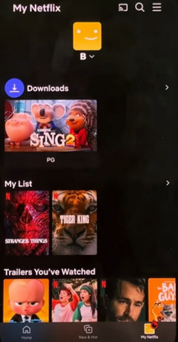 where to find downloads on Netflix on iphone and ipad