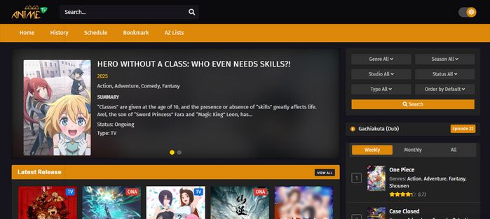 anime dub website: GogoAnime