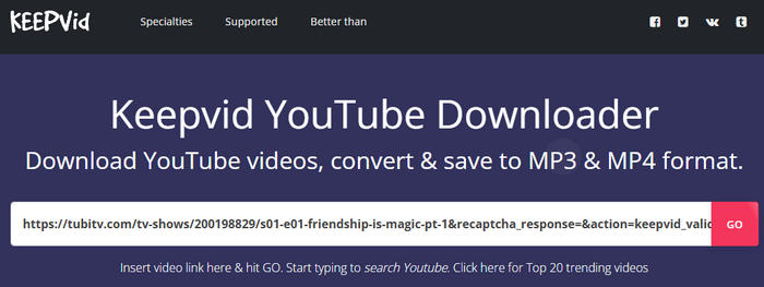 crunchyroll downloader : keepvid