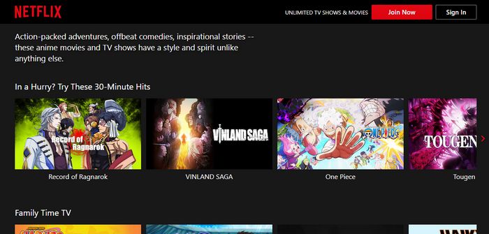 anime dub website: netflix