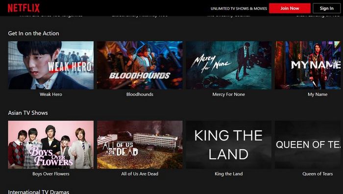 korean drama websites : Netflix