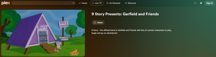 watch cartoons online on plex