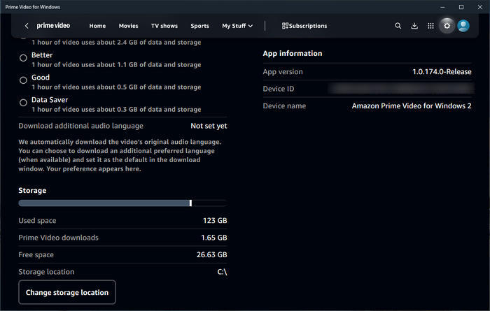 move amazon video downloads to external hard drive on pc
