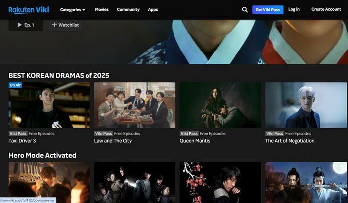 korean drama websites : Rakuten-Viki