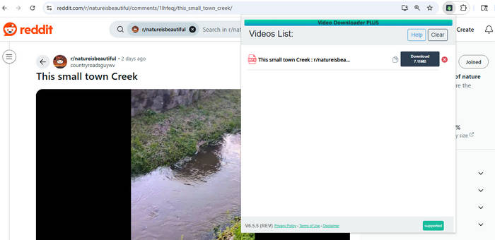 download reddit video with chrome extension