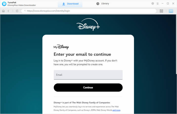 sign in to DisneyPlus on TunePat