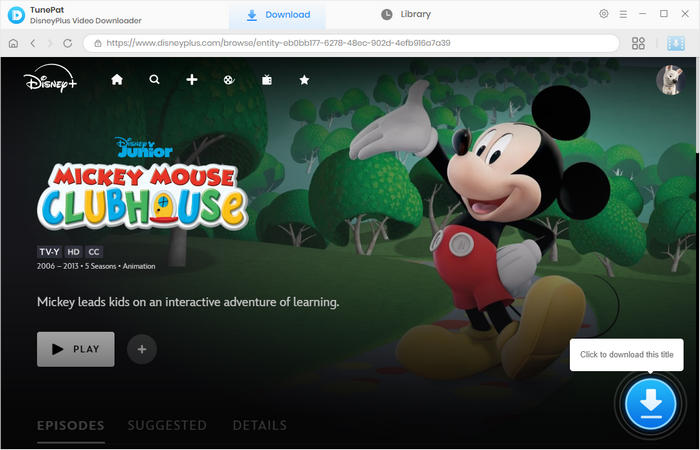 select disney plus video to download
