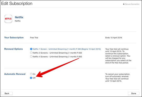 cancel Netflix via iTunes on computer