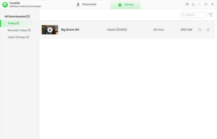 Check download history