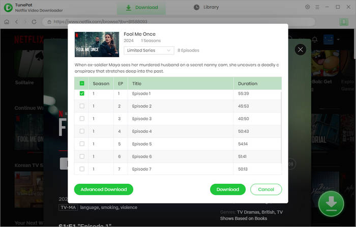 choose videos to download