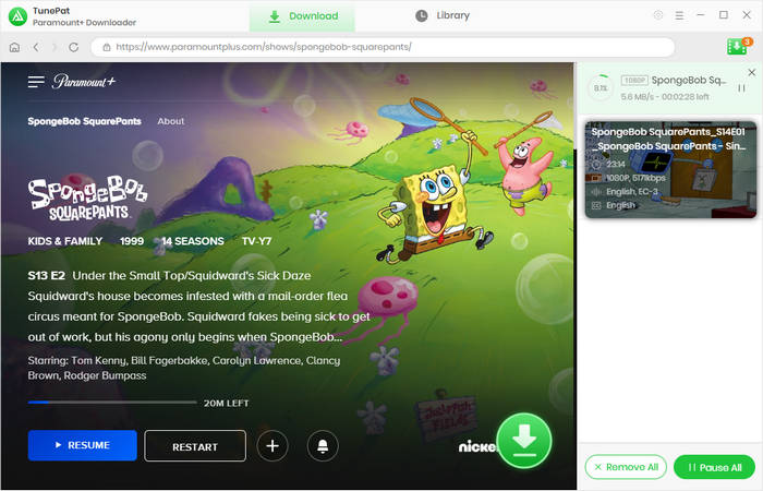 download video from paramountplus