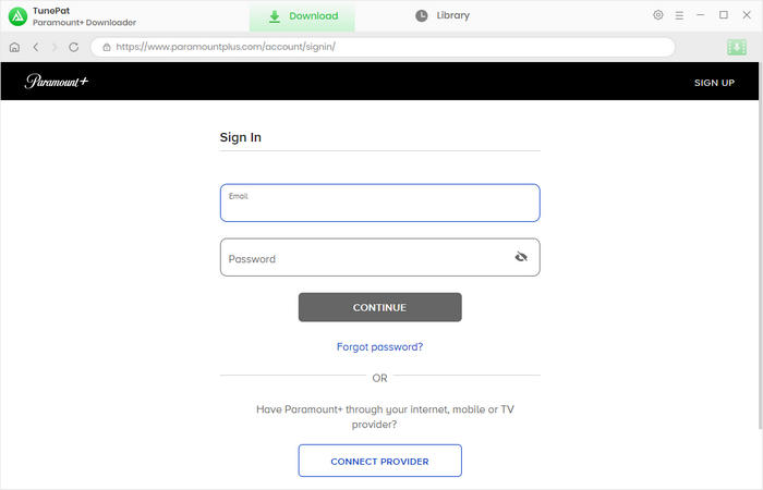 log in to paramountplus