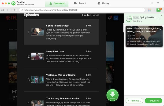 download Netflix korean drama to mp4