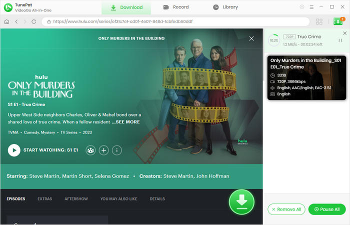 download hulu shows to computer