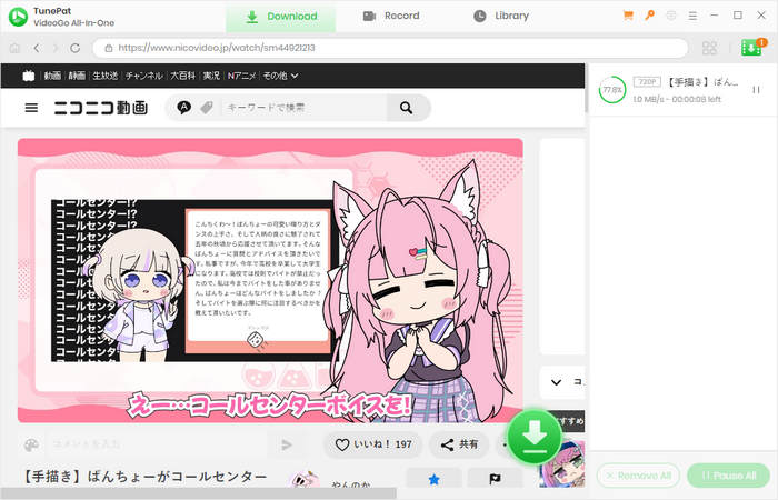 download videos on nicovideo