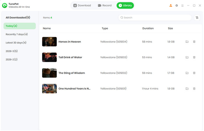 watch peacock shows and movies offline